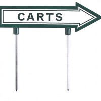 green-line-cart-sign-white